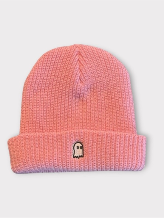 LONELY GHOST Pink Beanie